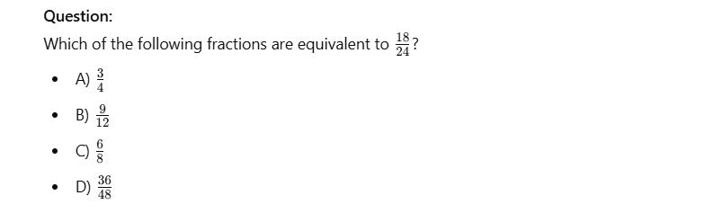 GRE Fraction, Decimals, Percentage