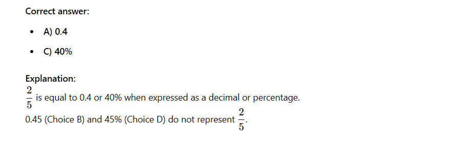 GRE Fraction, Decimals, Percentage